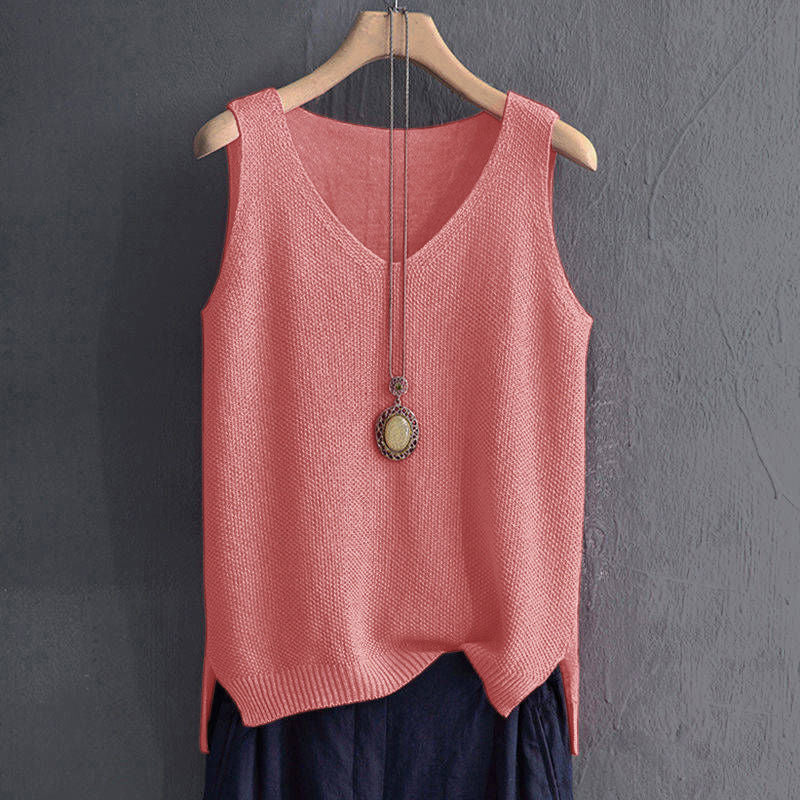 80-100 kg, fat mm loose belly cover large size ice silk suspender vest women's knitted bottoming shirt sleeveless top women's - Deanwangkt