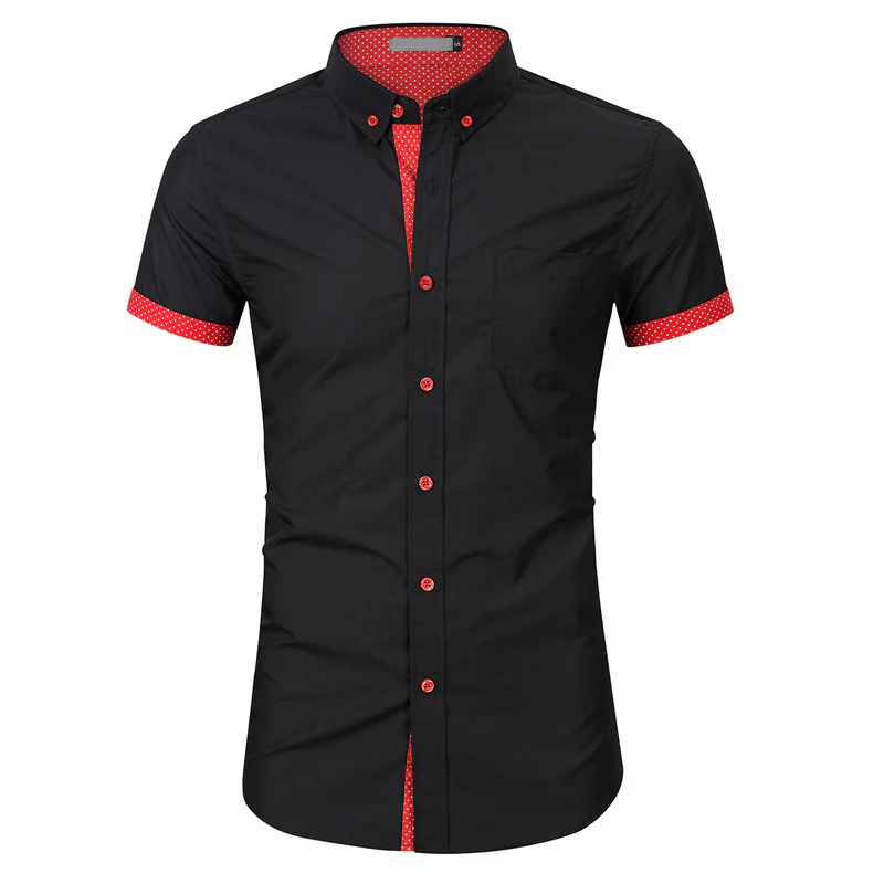 DEANWANGKT 2025 Hot trade men's shirt short-sleeved summer  new  men's clothing popular  men's long-sleeved shirt - Deanwangkt