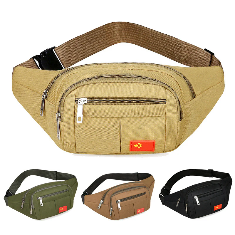 deanwangkt New Waist Bag Men's Multi-Layer Large Capacity Outdoor Travel Mobile Phone Bag Construction Site Business Checkout Belt Bag Wholesale - Deanwangkt