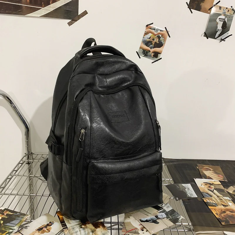 DEANWANGKT 2025 Backpack Personality 2025 retro large-capacity commuter business men's backpack college student high school student computer backpack - Deanwangkt