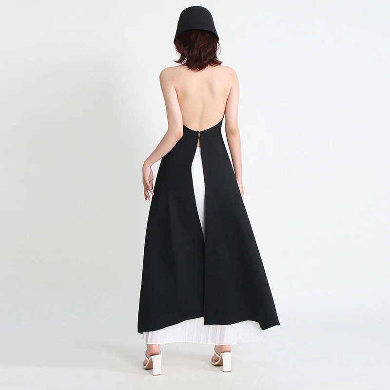 2025 style fashion casual suit tide  spring new fashion neck sleeveless irregular two-piece women's clothing - Deanwangkt