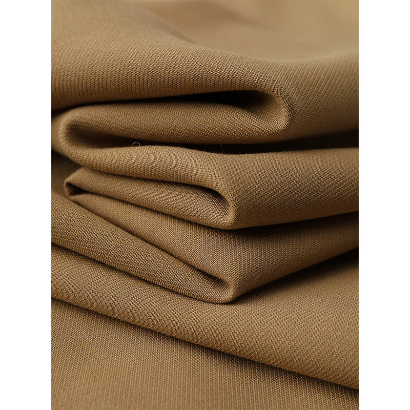 2025 Worsted wool stretch, loose drape slacks, wide-leg pants, commuter slender trousers, autumn and winter suit pants, women's clothing - Deanwangkt