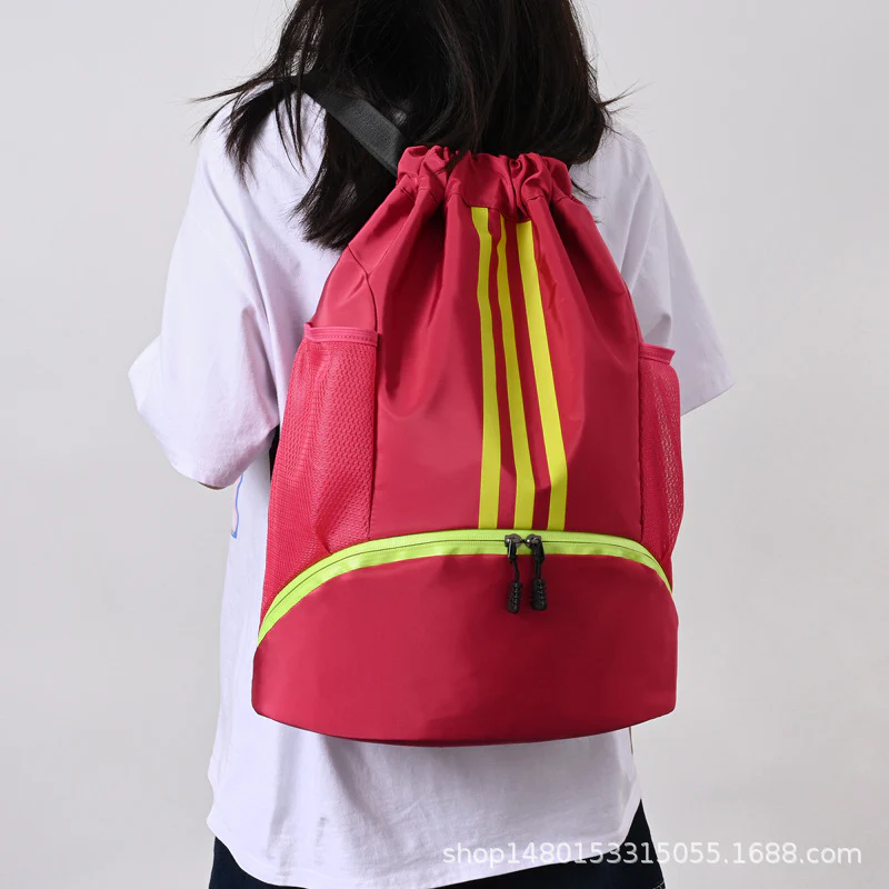 deanwangkt Large Capacity Drawstring Basketball Bag Fashion Simple Men's and Women's Sports Convenient Travel Backpack Wholesale - Deanwangkt