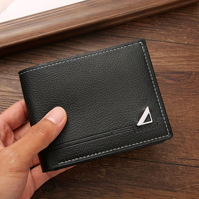 Premium Mens Business Wallet with Stylish Money Clip - Large Capacity, Durable PU Leather, Horizontal Design for cards and cash - Deanwangkt