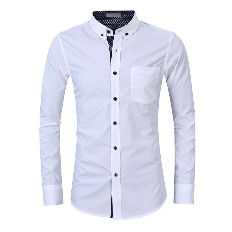 DEANWANGKT 2025 Cross-border explosion   autumn and winter men's shirts, long-sleeved  business men's shirts processing and wholesale - Deanwangkt