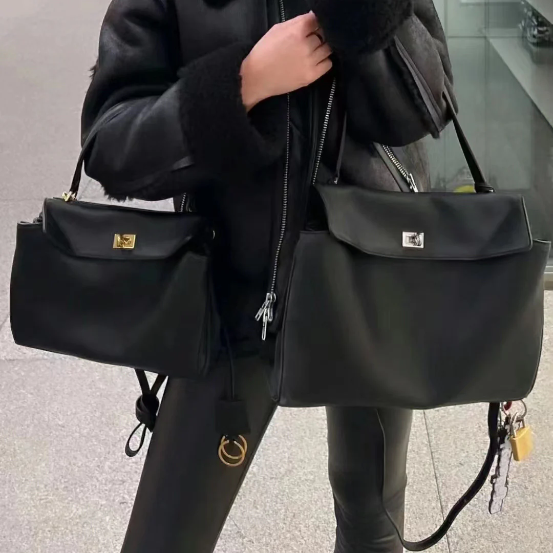 First Layer Cowhide Handbag  New Textured Handbag Versatile Fashion Messenger Bag Soft Glutinous Cowhide Bag - Deanwangkt