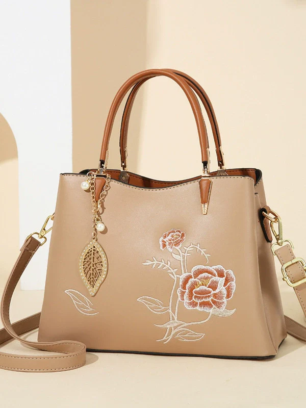 Fashion women's bag  new fashion versatile national style middle-aged women's handbag shoulder messenger bag women - Deanwangkt