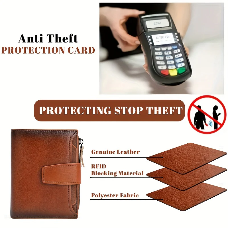 Premium Genuine Leather Bifold Wallet for Women - Sleek & Secure with RFID Blocking - Petite, Practical, and Perfect for Everyday Use - Deanwangkt