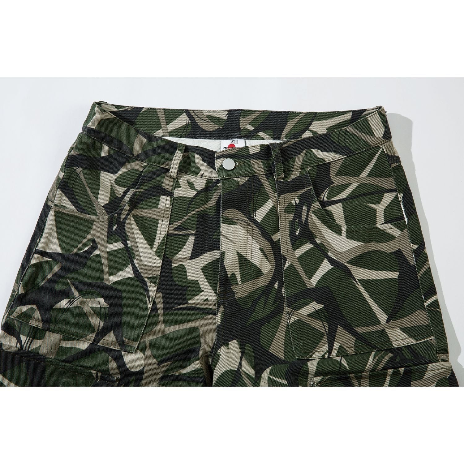 3059 Man Kun popular 2025n retro locomotive camouflage high-end men's loose tooling casual cross-legged pants - Deanwangkt