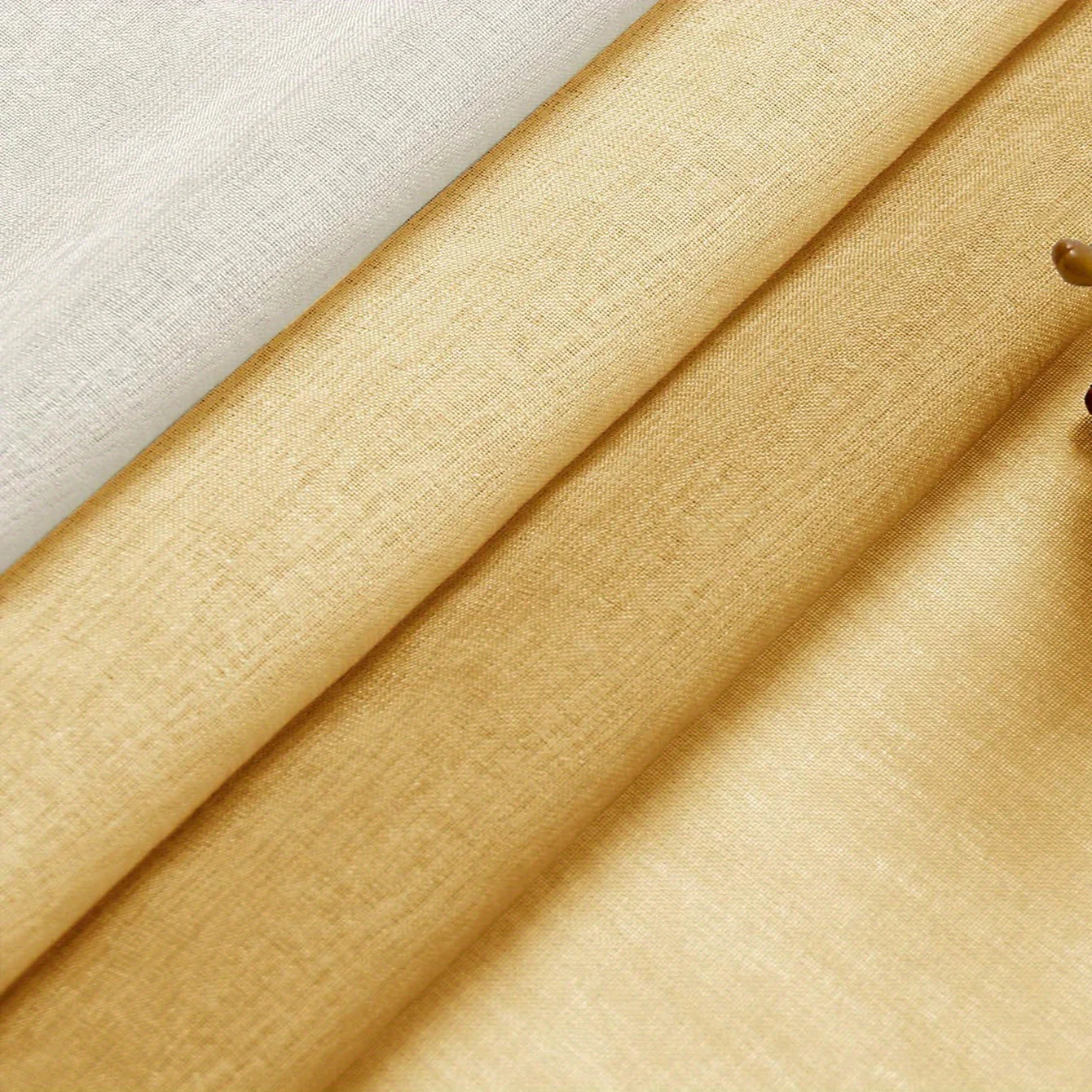 1 Panel Gradient Color Window Sheer Curtain Suitable For Living Room, Bedroom, Kitchen, Bathroom, Home Decor, Room Decor - Deanwangkt