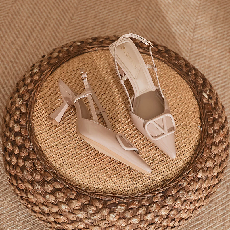 DEANWANGKT  Grape Mom High Heels Women's Stiletto Heel High-Grade Fashion Shoes Sandals Women's Fashion Huizhou Women's Shoes  Spring and Summer - Deanwangkt