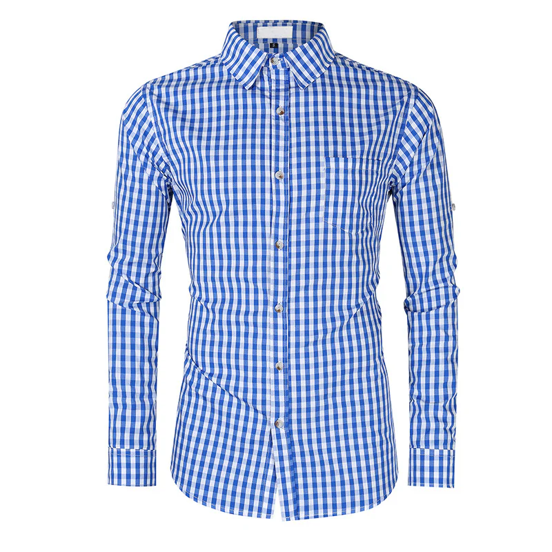 DEANWANGKT 2025 Germany Munich Oktoberfest Men's Shirt Slim Short Sleeve Long Sleeve Shirt  Popular Plaid - Deanwangkt