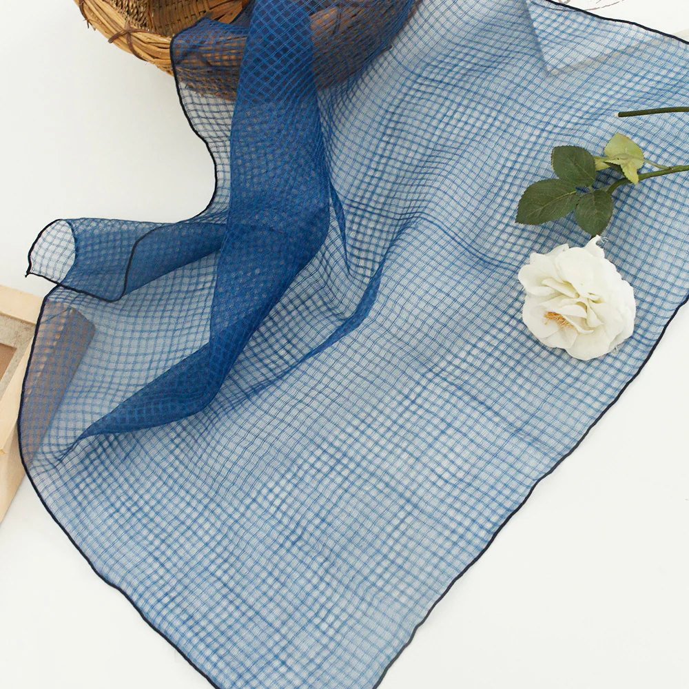 Silk scarf neck, retro silk wool square scarf thin, neck scarf, temperament commuter scarf - Deanwangkt