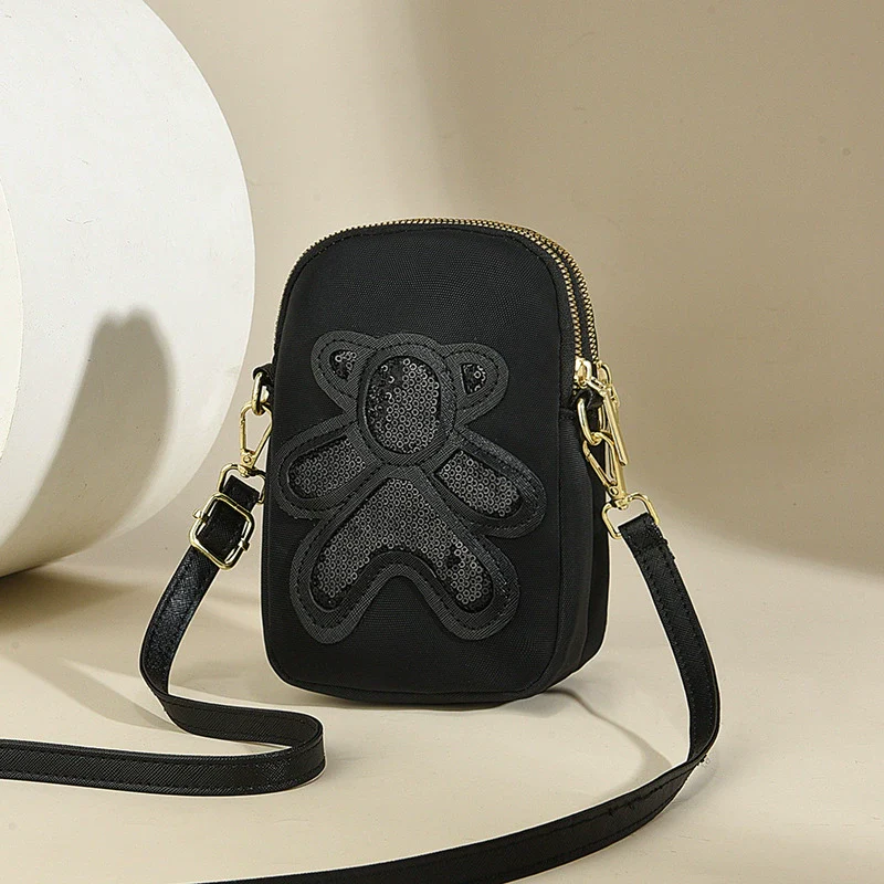 Mobile phone bag women's bag  new fashion versatile small satchel shoulder messenger bag temperament commuter small square bag - Deanwangkt