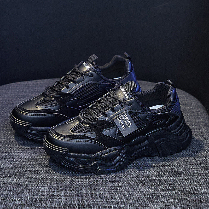 2025 Korean version of spring new dad women's shoes ins tide student sports shoes street shooting Internet celebrity casual shoes women K819 - Deanwangkt