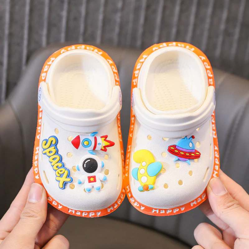 DEANWANGKT Children's Shoes Wholesale Children's Slippers Summer Outdoor Boys' Hole Shoes Anti-Slip Beach Shoes Girls' Sandals - Deanwangkt