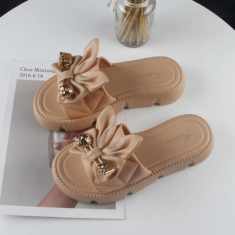 DEANWANGKT  Heli Shark Women's Summer Outdoor Slippers New Fashion Casual Women's Shoes Flip-Flops Thick Bottom Solid Color Beach Slippers - Deanwangkt