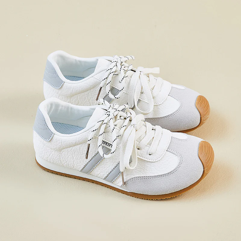 2025 ins Korean version of German training shoes, women's tide  spring height increase, new student running sports and leisure street shooting XFW1520 - Deanwangkt