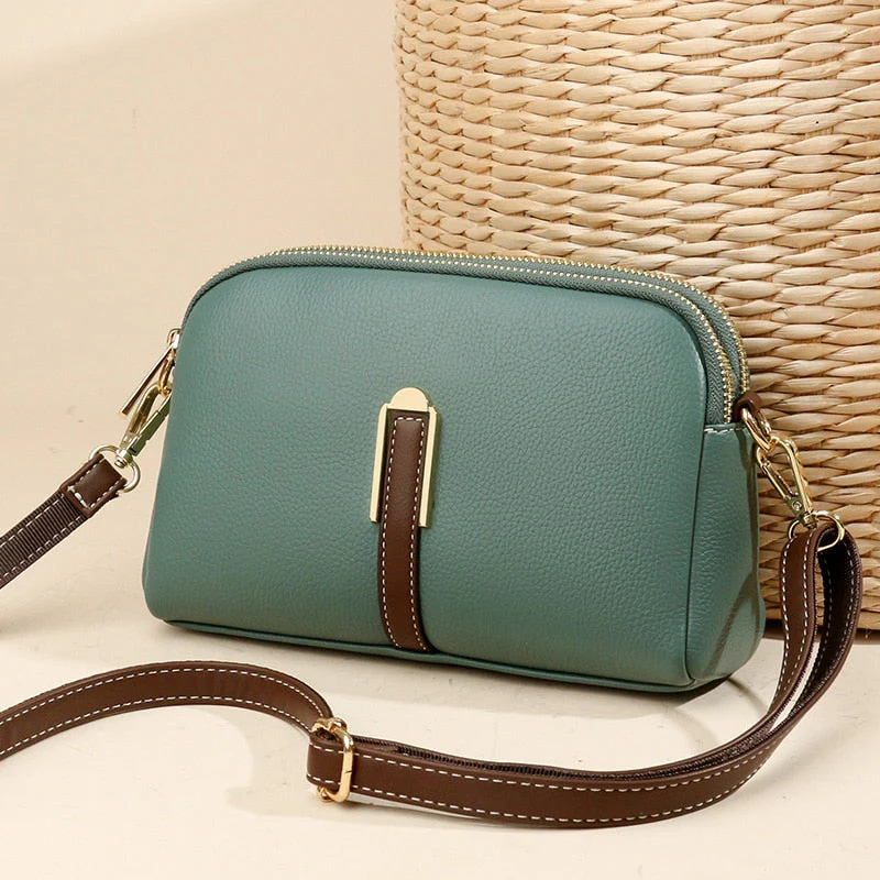 deanwangkt -  New Handbags Summer Small Single Shoulder Bag PU Women's Round Luxury Simple Messenger Bag Zero Wallet Mobile Phone Bag - Deanwangkt