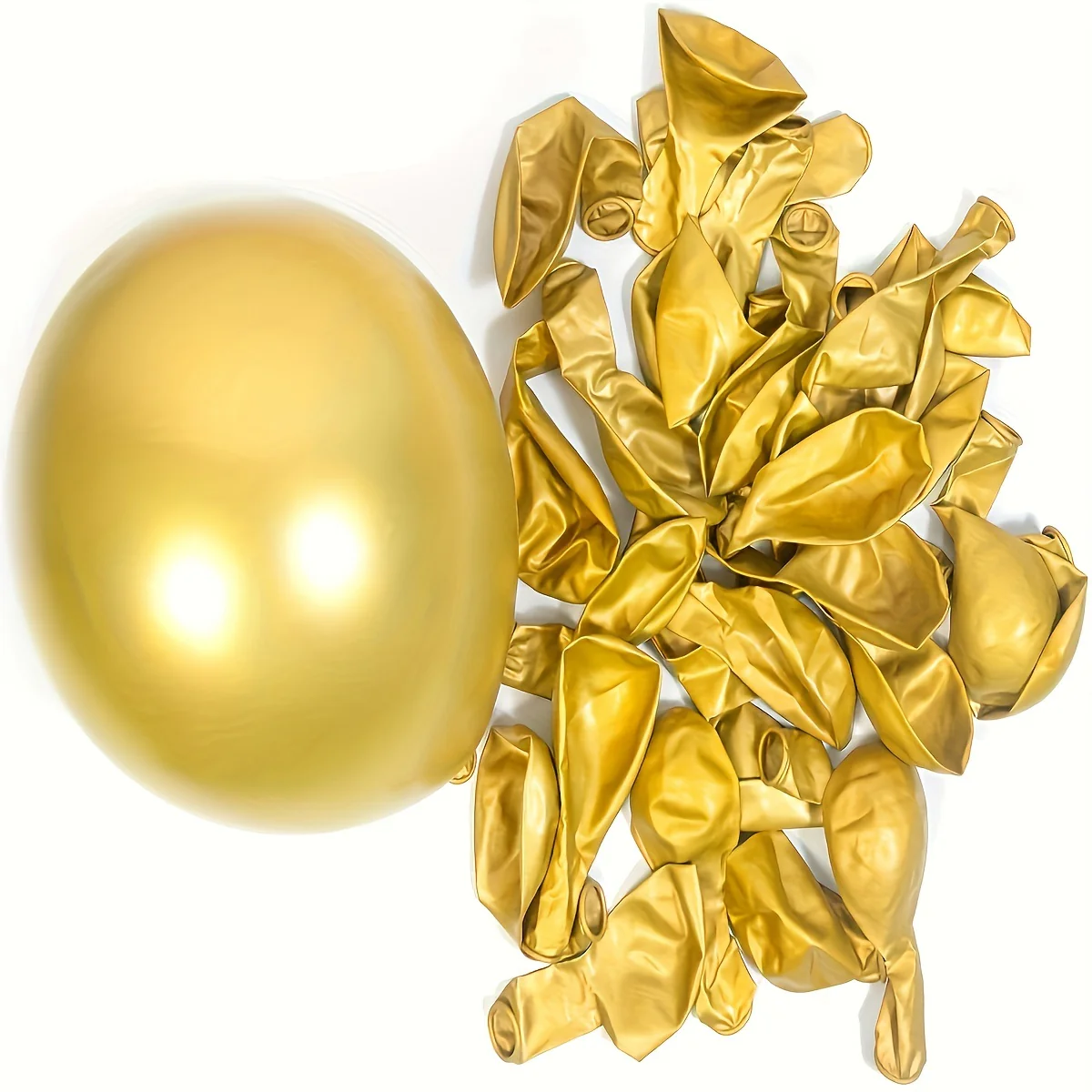 104-PCS Festive Balloon Garland Kit: Deep Forest Green & Metallic Golden Latex Balloons for Multi-Occasion Celebrations - Ages 3+ to 12+ - Deanwangkt