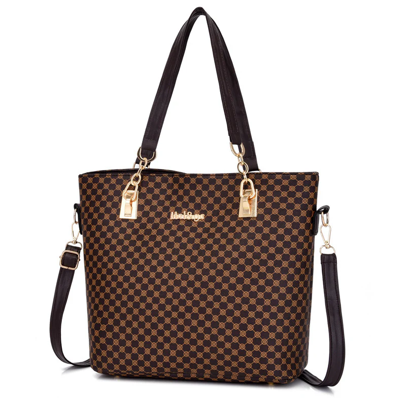 Foreign Trade Large Capacity Bag Women's New Match Sets Women's Bag Popular Printing Women's Shoulder Handbag - Deanwangkt