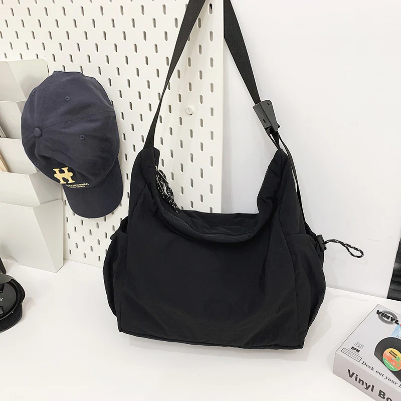 DEANWANGKT 2025 Crossbody bag women's bag new mailman fashion trend casual solid color street versatile trendy brand boys shoulder bag - Deanwangkt