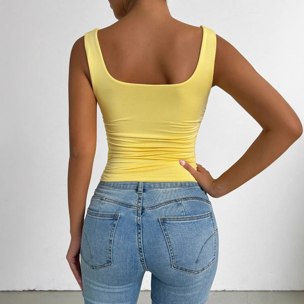 spring and summer new tk hot sale basic women's clothing simple casual style sling vest fashion versatile top - Deanwangkt