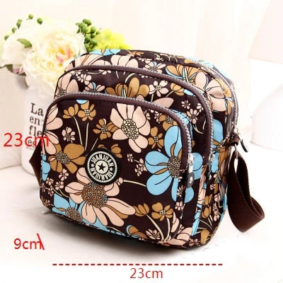deanwangkt - Fashion Women Messenger Bags New Vinatge Flower Printing Women Bag Mummy Casual Shoulder Bags Female small Wallet - Deanwangkt