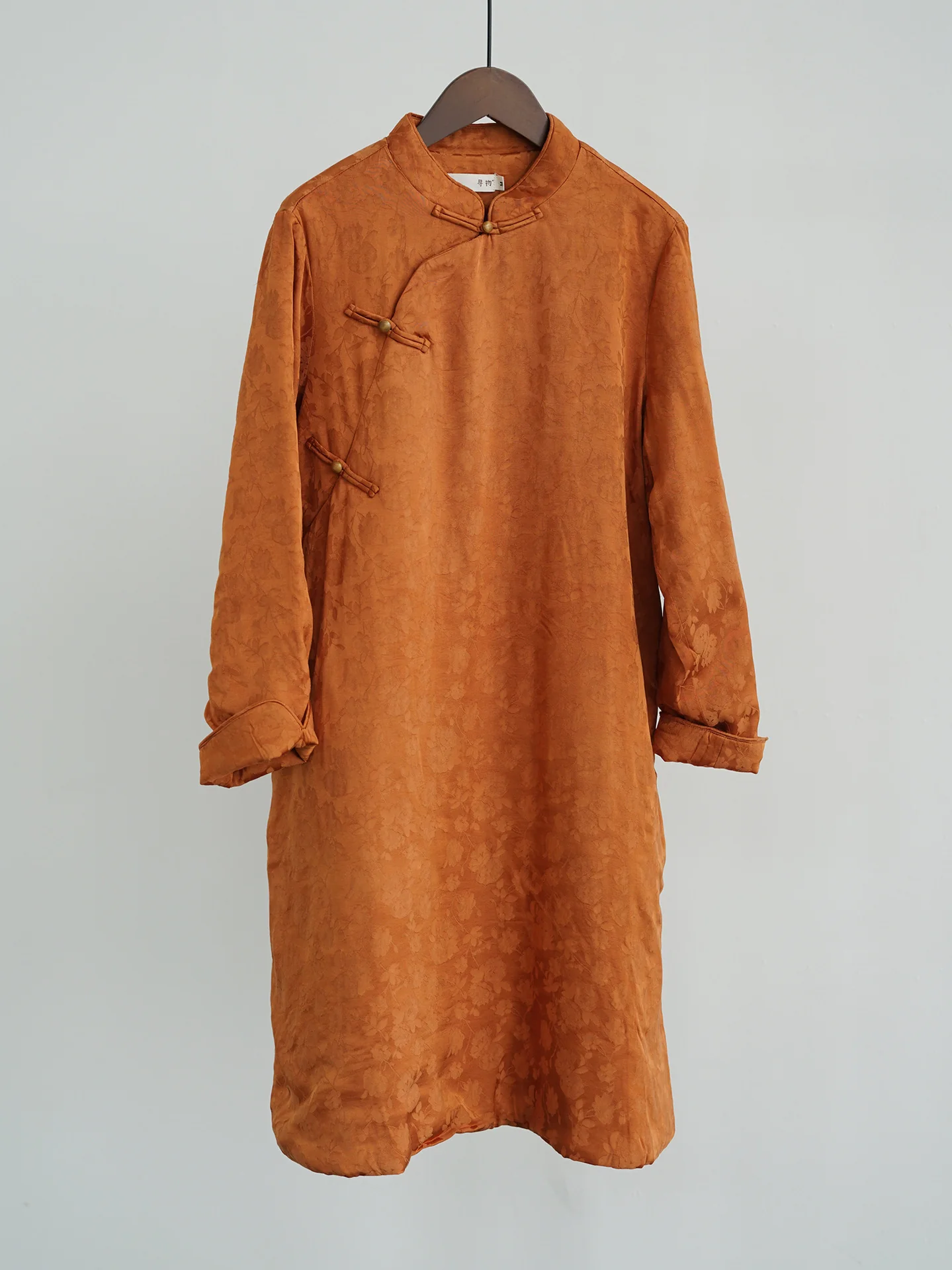 new Chinese retro silk jacquard cotton cheongsam, Oriental New Year warm robe dress L24302 - Deanwangkt