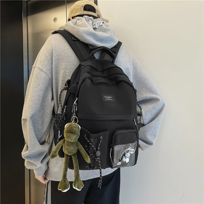Love Sea Backpack  New Middle School Student Lightweight Women's Schoolbag Female Fashion Simple Large-Capacity Backpack - Deanwangkt
