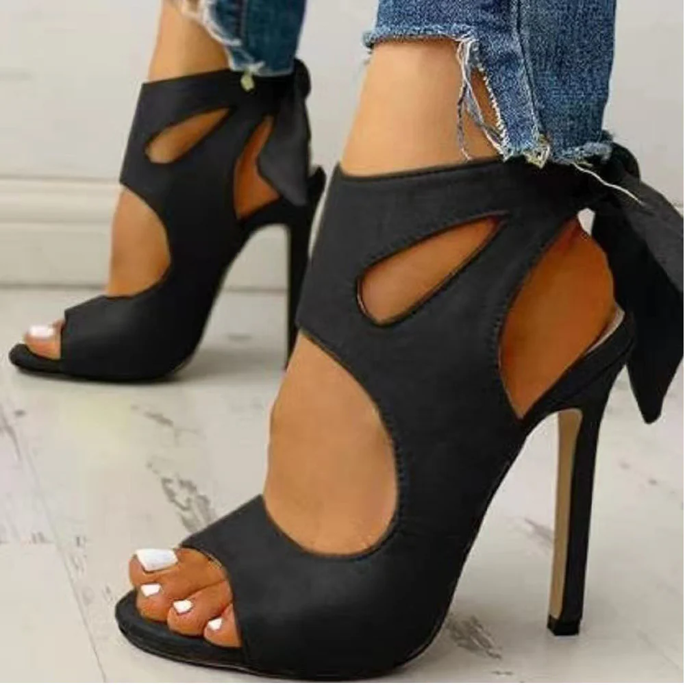 DEANWANGKT  European and American Style Stiletto Women's Shoes Foreign Trade  Summer High Heel Roman Sandals 34-43 Large Size Shoes - Deanwangkt