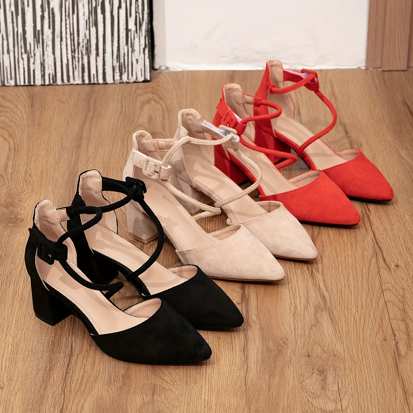 deanwangkt  Stylish Women's Pointed Toe Sandals – Chic & Comfy Block Mid-Heel for Summer Elegance - Deanwangkt