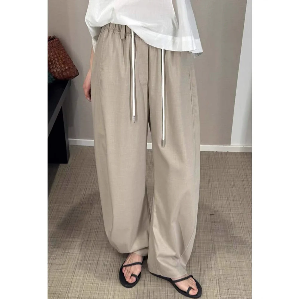 Siyuan cool casual pants  spring and summer new comfortable versatile and thin drop straight scimitar pants 7876 - Deanwangkt