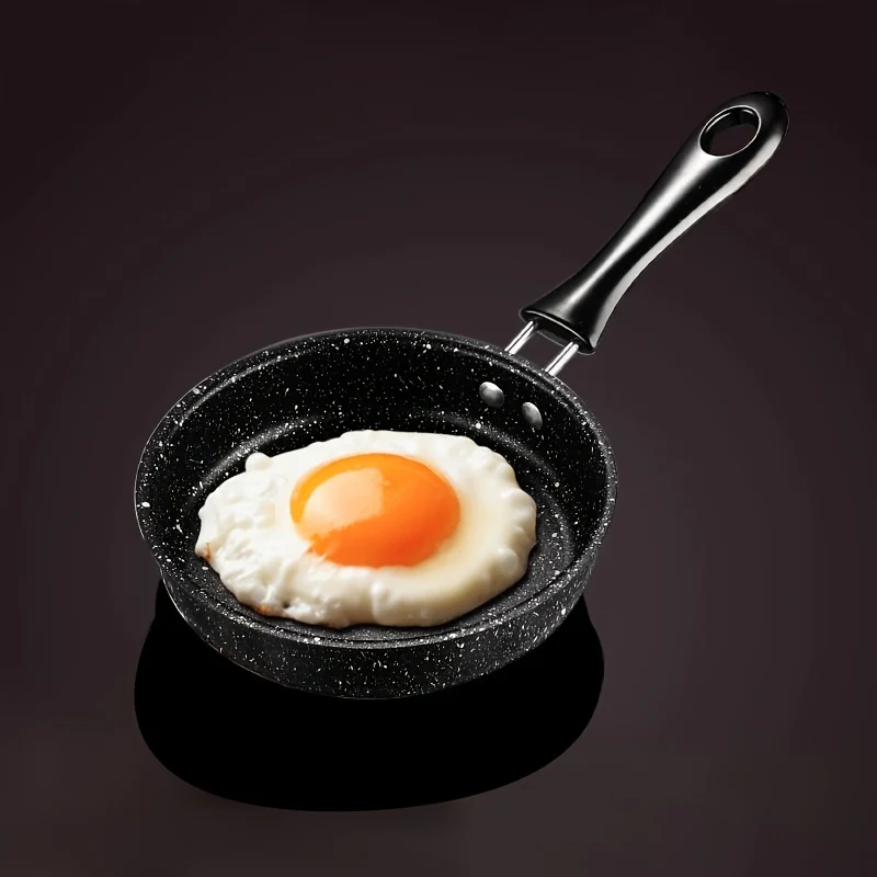 1 Pc Mini Non Stick Egg Frying Pan, Suitable For Breakfast, Lunch, Dinner, Outdoor, Suitable For Induction Cookers And Gas Stoves, Mini Egg Frying Pan, Portable Flat Bottomed Pan, Cookware, Kitchen Utensils - Deanwangkt