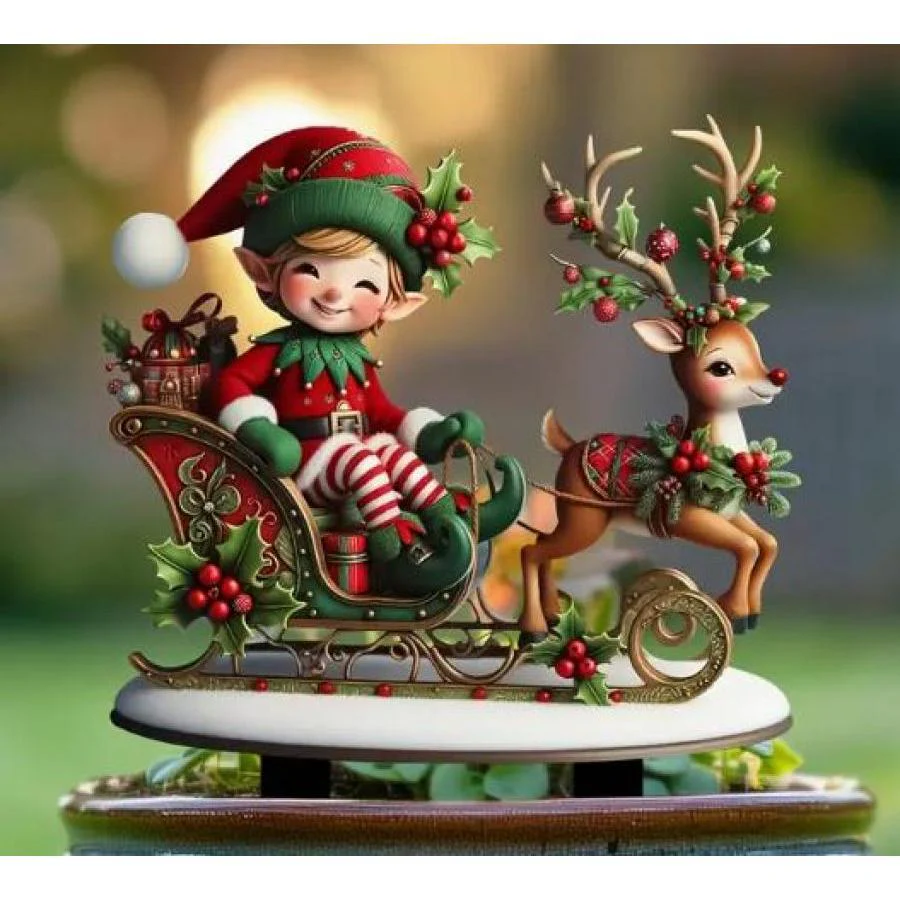 Customized Christmas Elf Sled - Deanwangkt