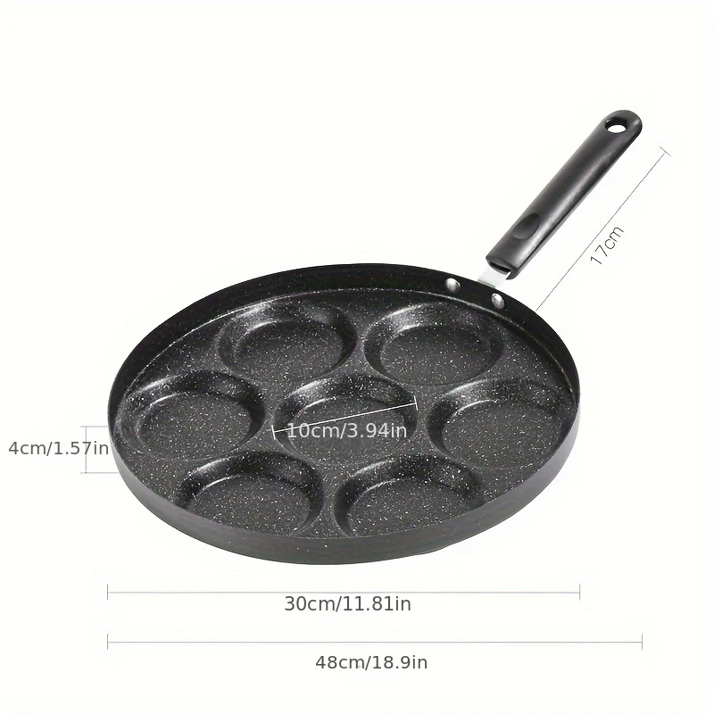1pc 24cm Non-Stick Multi-Purpose Fry Pan - Durable, Easy-Clean Surface - Compatible with Induction & Gas Stoves, Perfect for Eggs, Steaks & More - Deanwangkt