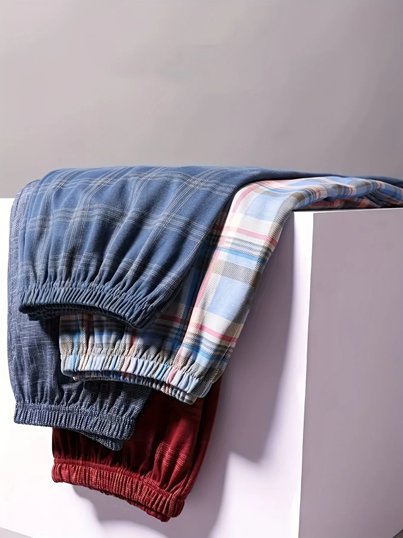 Men's Trendy Plaid Loose Pajama Pants, Stylish All-match Pants, Comfy & Breathable For Autumn And Winter - Deanwangkt