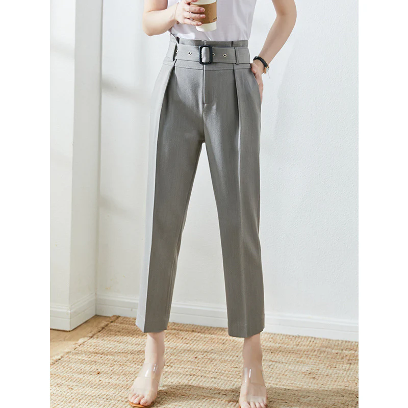 2025 Stylish and easy to wear! Commuter BI preparation~ Casual versatile, thin and not picky, nine-point straight-leg suit pants - Deanwangkt