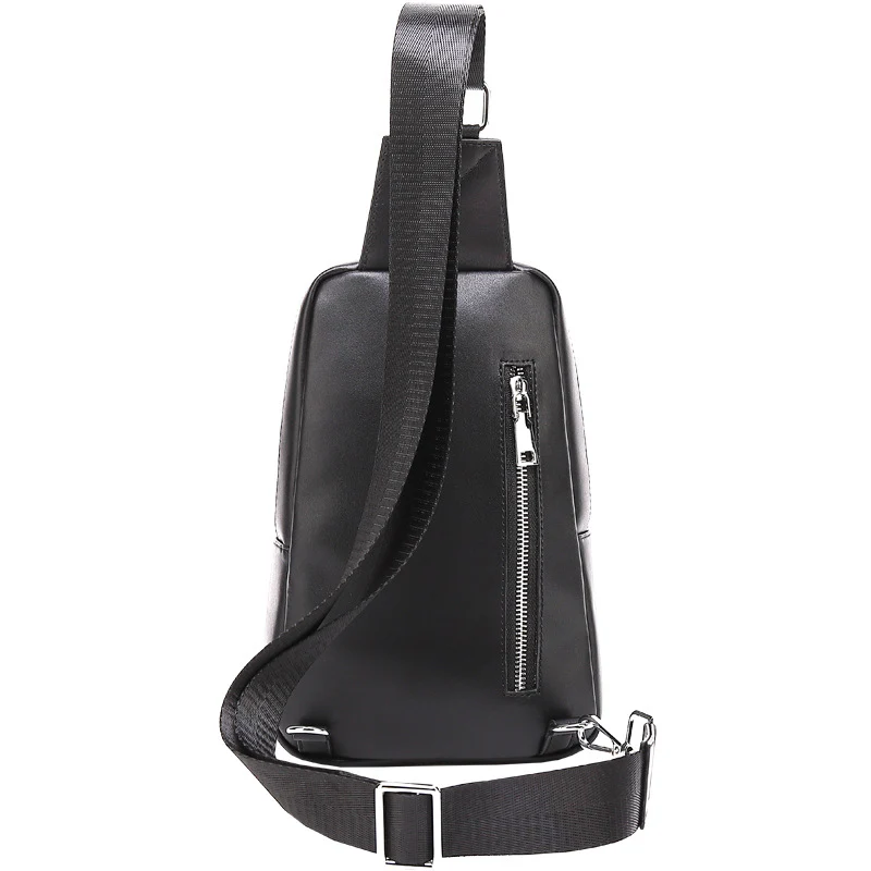 deanwangkt  New Plaid Crossbody Shoulder Bag Casual Fashion Trends Men's Backpack Cowhide Business Men's Chest Bag Genuine Leather - Deanwangkt