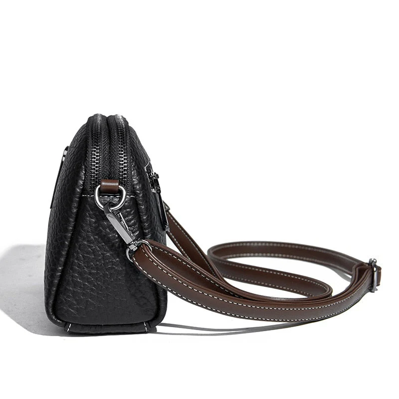 deanwangkt - Cowhide Bag New Crossbody Bags For Women Women's Leather Soft Leather Zero Wallet Fashion Versatile Messenger Bags For - Deanwangkt