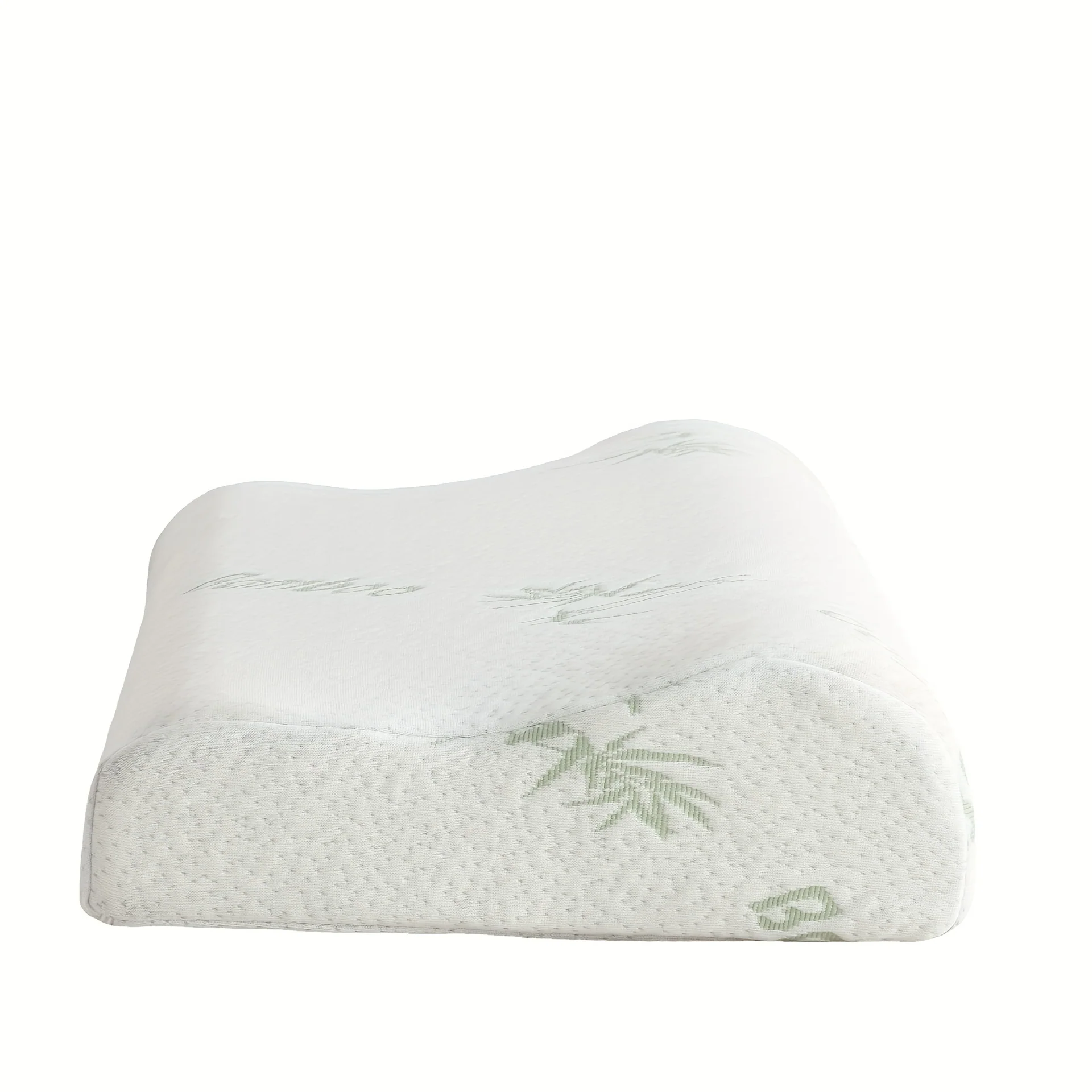 1pc Luxury Bamboo Bed Pillow - Slow Rebound Memory Foam for Back, Belly, Side Sleepers - Hypoallergenic, Breathable, Cooling, Supportive, Ergonomic Design for Hotel Quality Home Decor - Deanwangkt
