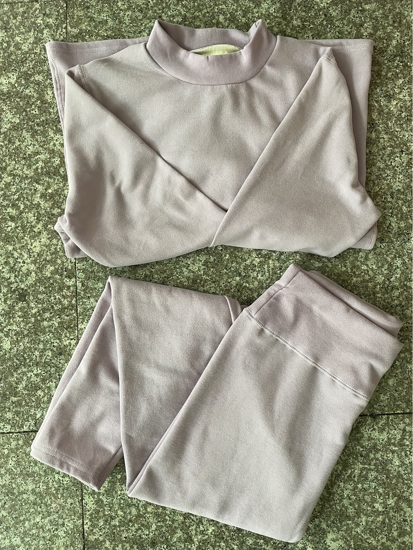 2pcs, Cozy Thermal Suit for Women - Soft, Warm, and Breathable Base Top and Pants for Autumn and Winter - Thermal Wear for Fall and Winter Outdoor Activities - Deanwangkt