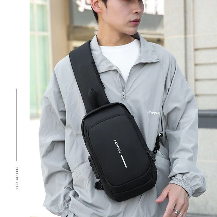 deanwangkt  Men's Chest Bag Photography Bag Anti-Theft  New Large Capacity Motorcycle Bag Fashion Business Shoulder Messenger Bag Foreign Trade - Deanwangkt