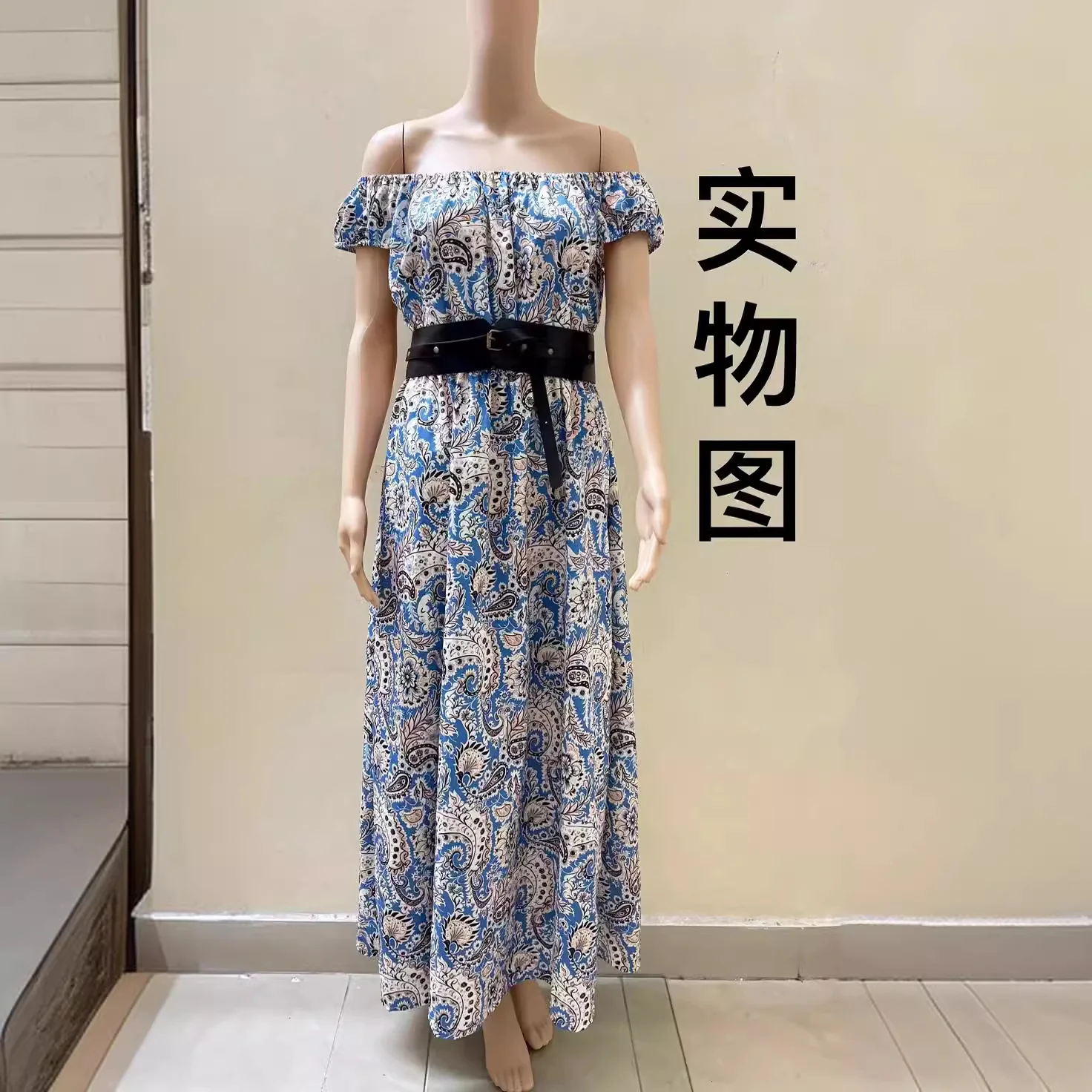 DEANWAQNGKT  Cross-Border   European American Fashion Floral Print Dress - Deanwangkt