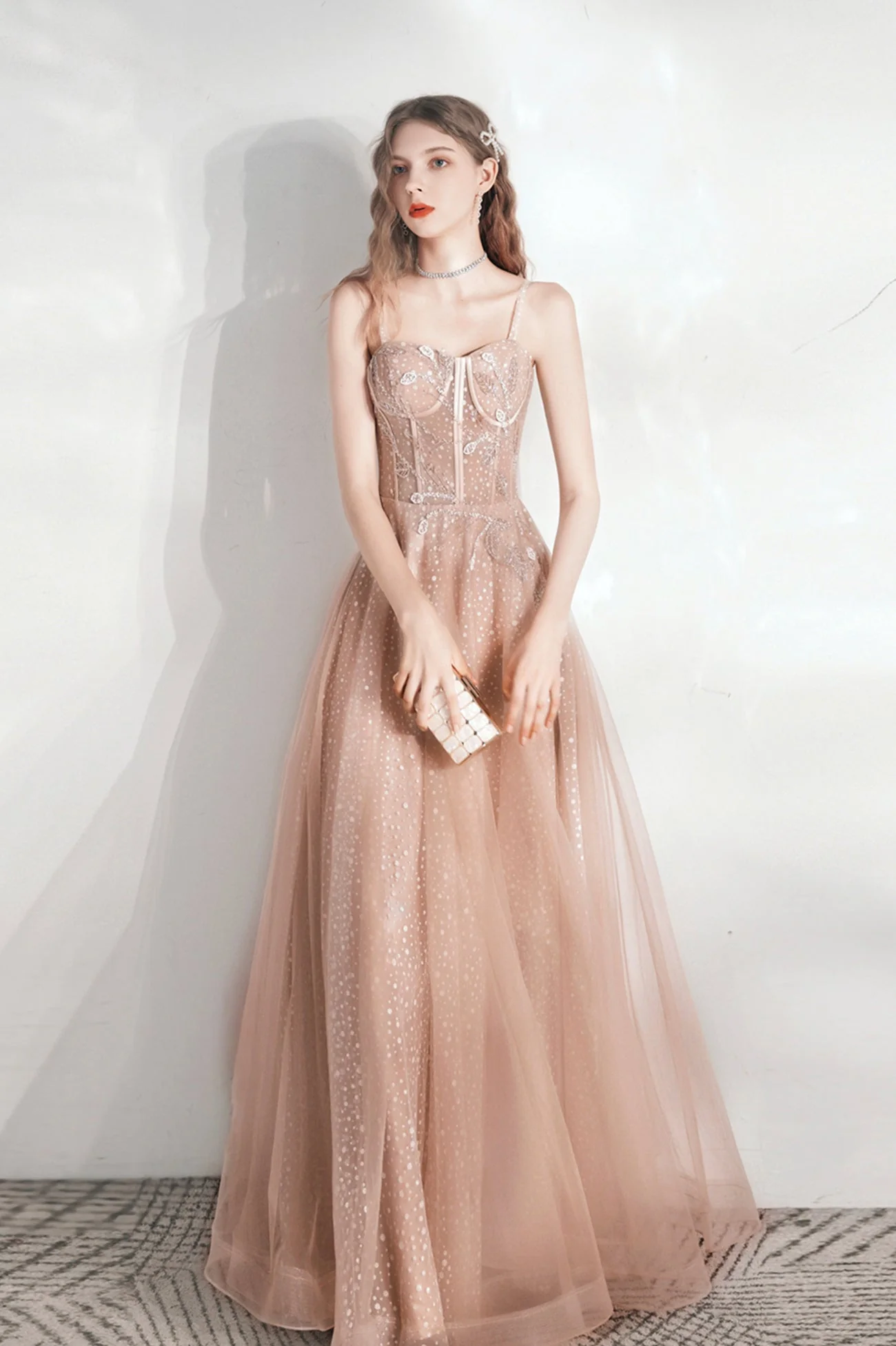 solvbao Cute Tulle Long Prom Dresses, Lovely A-Line Evening Graduation Dresses - Deanwangkt
