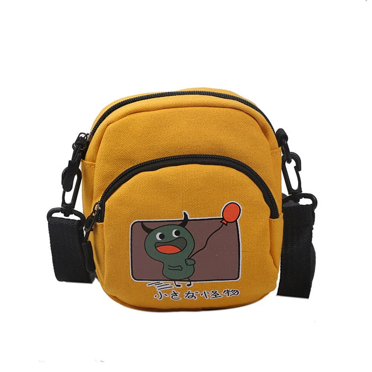 deanwangkt Casual Small Bags Womens Cartoon Print Crossbody Bag Girls Little Shoulder Bag For Women Bolso Mujer Student Purses Bags - Deanwangkt