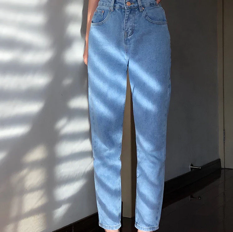 deanwangkt - Classic Tapered Mom Jeans ~ HANDMADE - Deanwangkt