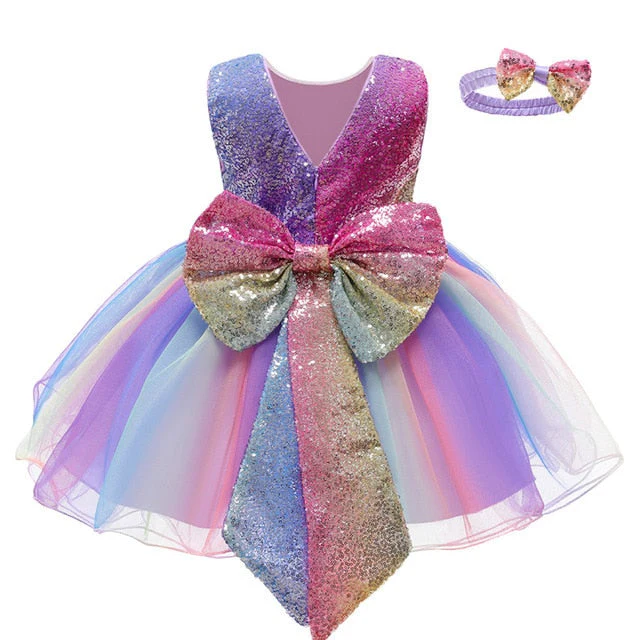 Summer Dress Baby Girl Dress 1 Year Birthday Dress Girl Party Wedding Dress Tutu Princess Dress For Girl Children Vestidos 1-5Y - Deanwangkt