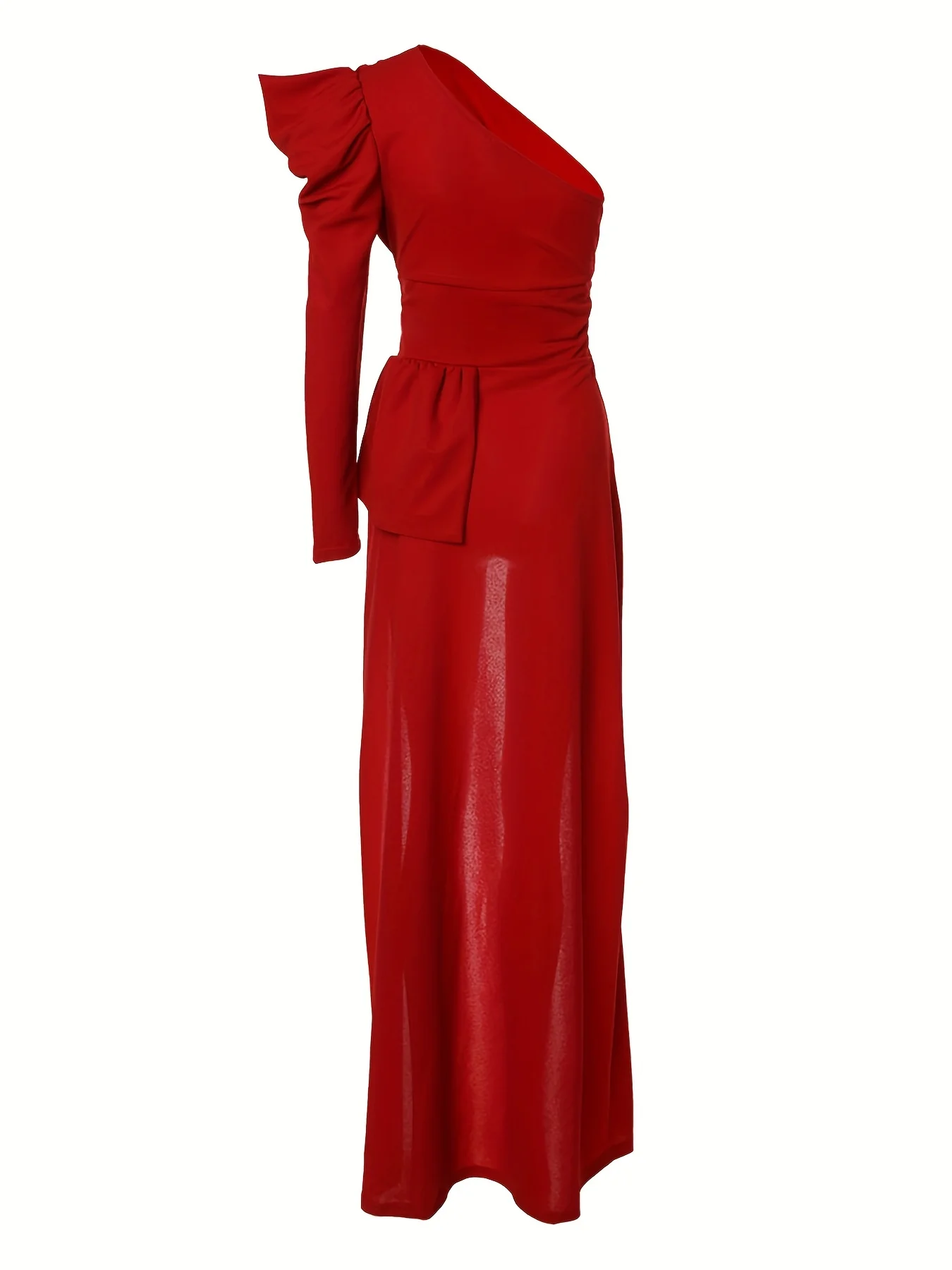 deanwangkt-1 One Shoulder High Low Hem Top, Sexy Asymmetrical Neck Top, Women's Clothing - Deanwangkt