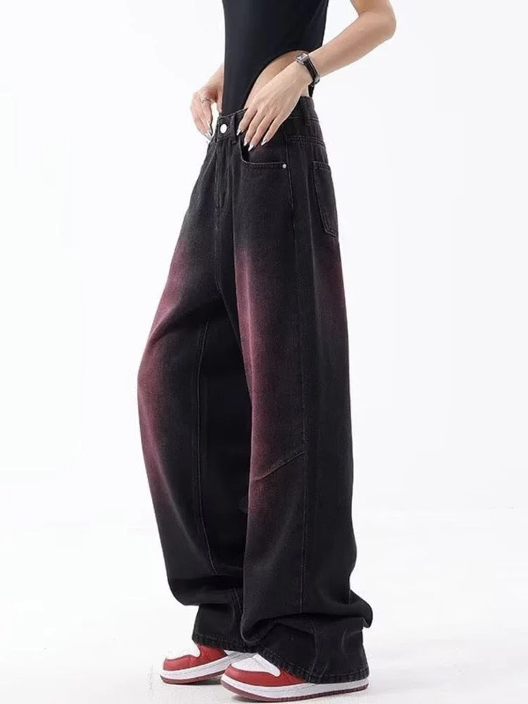 deanwangkt Autumn Jeans Women's Fashion Literary Trend Loose Washed Youth Fashion High Street Harajuku Women's Jeans - Deanwangkt